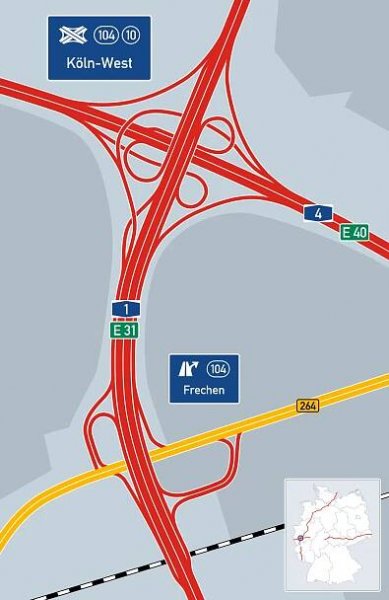 Autobahnkreuz Köln-West