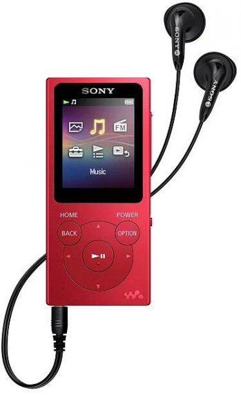Sony NW-E394L, červená