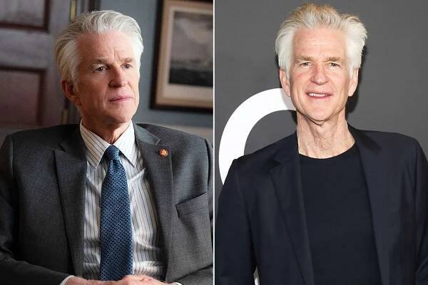 Matthew Modine as Richard Dreyer in Episode 103 of Zero Day; Matthew Modine attends the "Back To Black" New York Premiere at AMC Lincoln Square Theater on May 14, 2024 in New York City