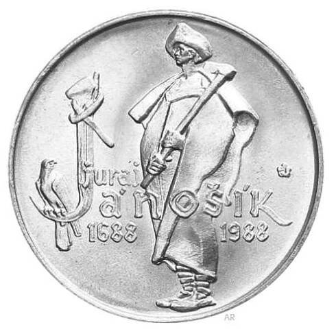 Vzácná Stříbrná mince 50 Kč Juro Jánošík, 7g - Ag, perfektní stav!