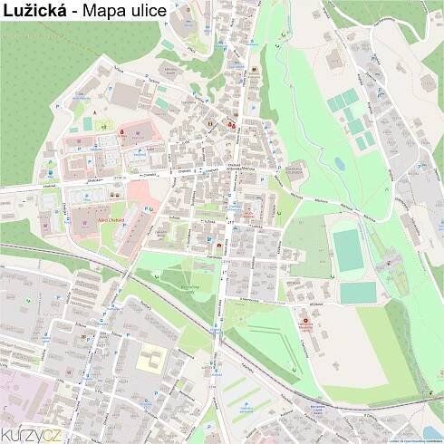 Lužická - mapy | Kurzy.cz