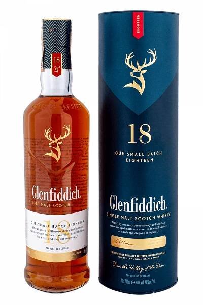 Glenfiddich 18-ročná + Tuba - Alkoholonline.sk