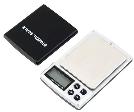 Malá digitální váha 500g x 0,01g - horní kryt vážící plochy