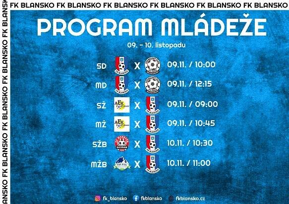 Výsledky a program mládeže (09. a 10. listopadu) 
