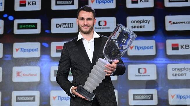 Hokejista sezóny Ondřej Beránek (cropped) - Hokejista sezóny v Tipsport extralize 2025 (9/11)