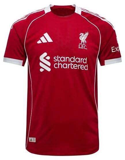 Liverpool Koszulka domowa 2025/26 Authentic