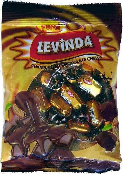 Levinda žvýkací bonbóny s čokoládovou náplní 90 g
