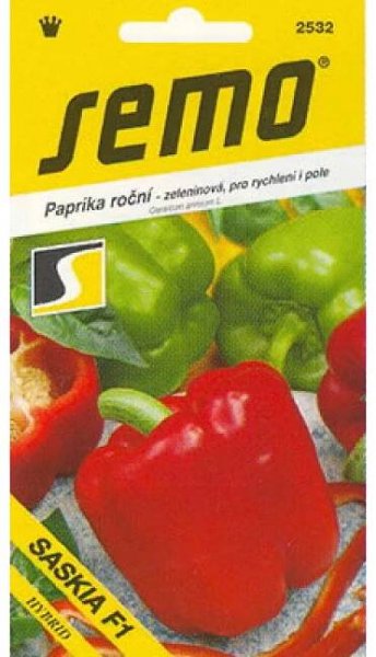 Saskia F1 paprika blocky zelená veľká 
