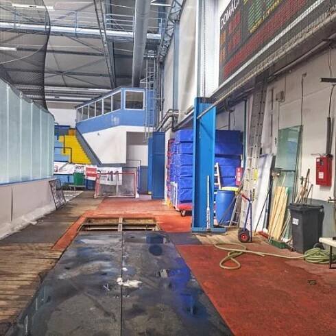 Stavební úpravy vodního hospodářství chladícího zařízení zimního stadionu 1