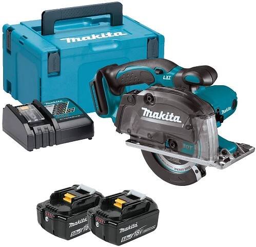 DCS552RTJ aku kotoučová pila na kov 2x aku 18V/5.0Ah + systainer Makita
