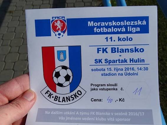 FK Blansko - Spartak Hulin 