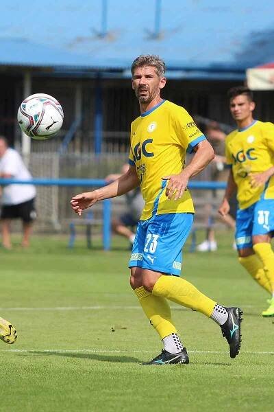 Fotbalista Jan Rezek při zápase rezervy FK Teplice
