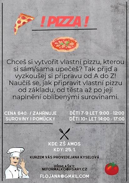 Workshop vaření „Pizza“ 25.1.2025 – Psáry.cz