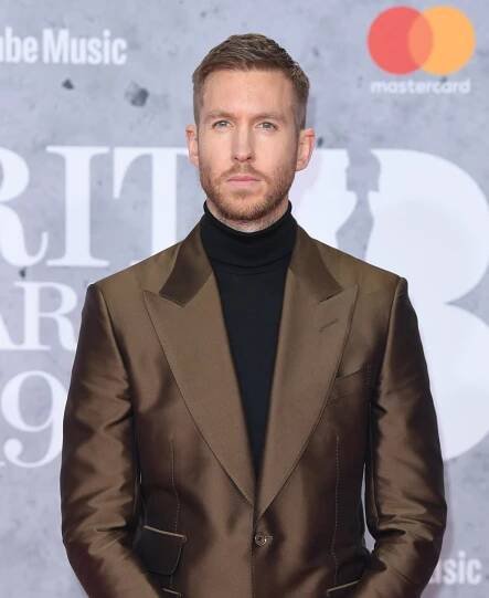 Calvin Harris on a red carpet