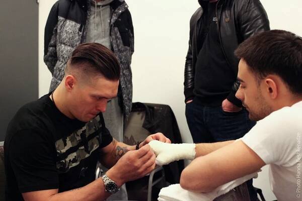 Pravilo boju - Z natáčení - Oleksandr Usyk, Vlad Nikiťuk
