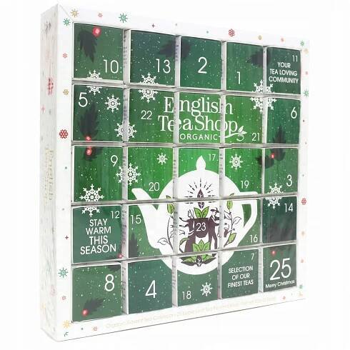English Tea Shop ETS Zelený adventní kalendář Puzzle 25 ks