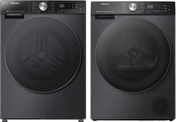 SET Pračka Hisense WF5S1245BB + Sušička prádla Hisense DH5S102BB