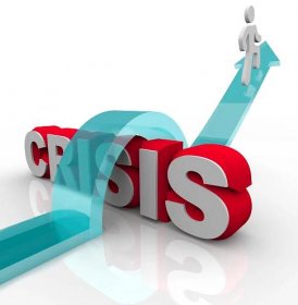 Krize - překonání nouzové katastrofy plán — Stock fotografie