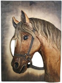 Hlava koně - obraz 40x30cm