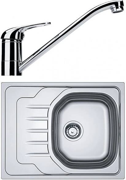Franke SET N72 (dřez OLN 611-63 + baterie FB 250 Chrom) 101.0618.833