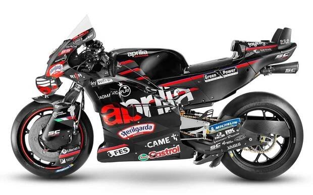 The 2025 Aprilia RS-GP MotoGP bike.