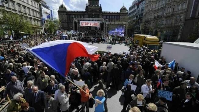 Praha dnes zažila zřejmě největší demonstraci od roku 1989