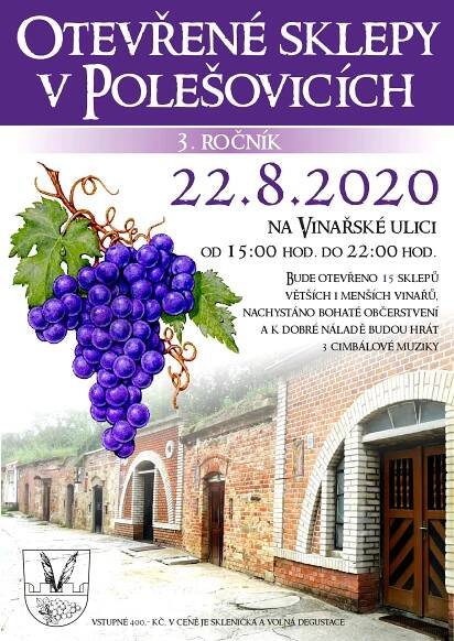 Otevřené sklepy v Polešovicích | Vína z Moravy a vína z Čech