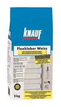 FLEXKLEBER WEISS - Bílé flexibilní lepidlo,  5 kg