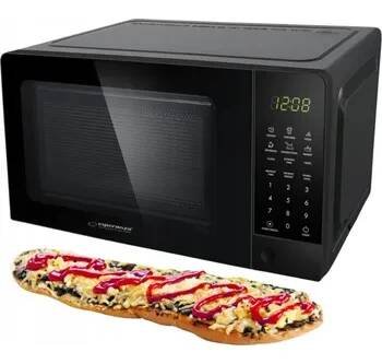 Mikrovlnná trouba MIKROVLNNÁ TROUBA silná MIKROVLNNÁ TROUBA 20L 1100W 6 programů ČERNÁ