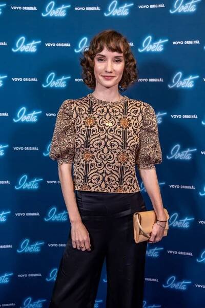 Eliška Křenková na premiéře třetí řady Ivety