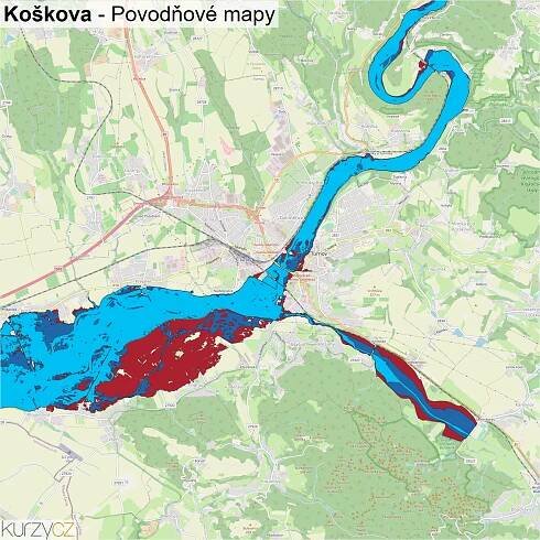 Koškova - mapy | Kurzy.cz
