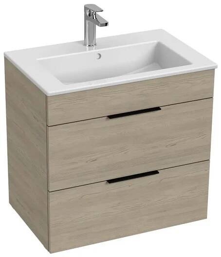 JIKA H4536021765141 - Koupelnová skříňka s umyvadlem CUBE 60,7x65 cm jasan