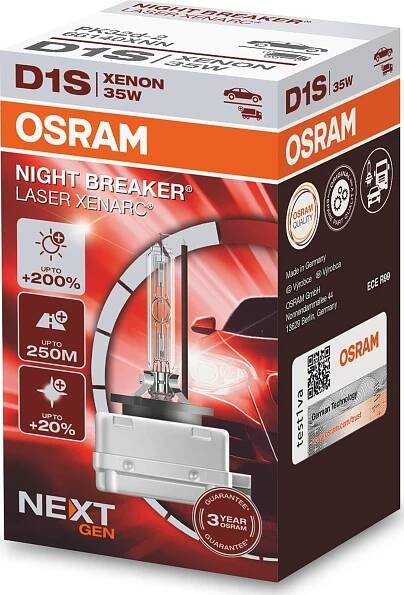 OSRAM Night Breaker Laser Xenarc 66140XNN D1S 85V 35W od 1 835 Kč