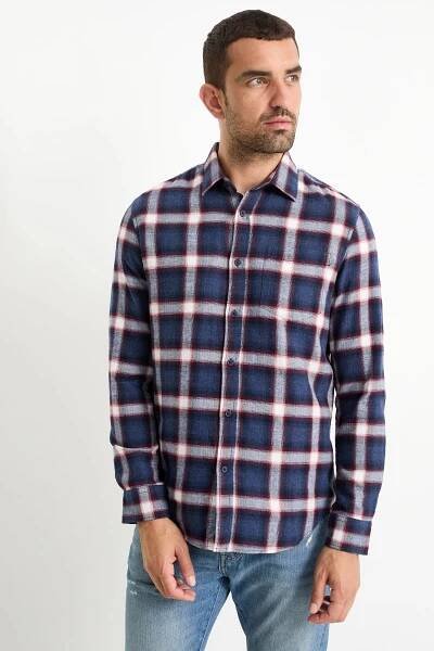 Košile - regular fit - kent - kostkovaná