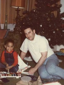 Lenny Kravitz and his father Sy