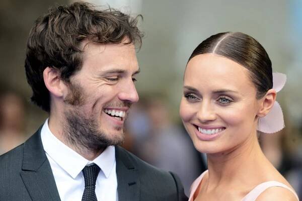 Sam Claflin & Laura Haddock. Family (his parents, brothers, wife)