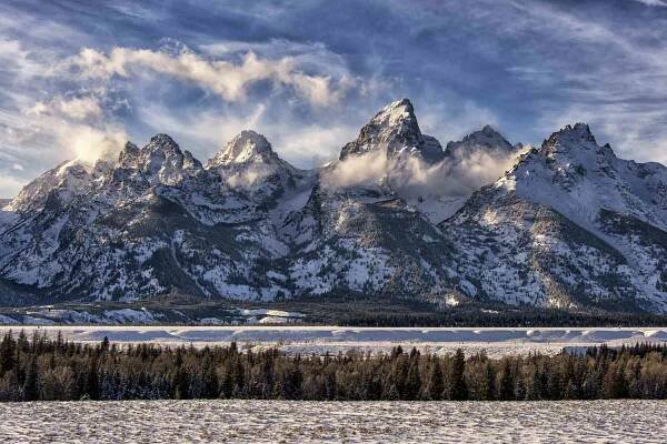 The tallest peaks in Grand Teton National Park