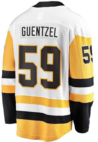 White Jersey Of Jake Guentzel Wallpaper