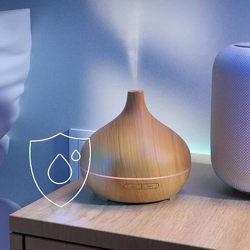 ZVLHČOVAČ VZDUCHU AROMATERAPIA ARÓMA DIFUZÉR IONIZÁTOR LAMPA S DIAĽKOVÝM OVLÁDANÍM Obsahuje batérie áno