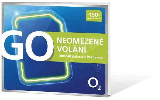 Dobíjecí SIM karta O2 s kreditem 150,- Kč