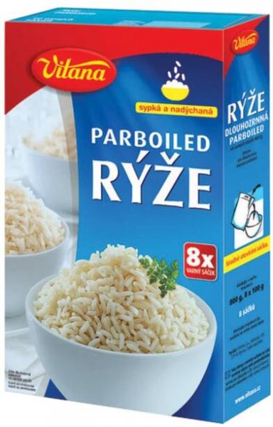 Parboiled rýže ve varných sáčcích