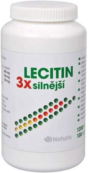 Lecitin 3x silnější 100 kapslí
