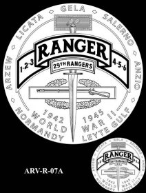 ARV-R-07A -- Army Ranger Veterans of WWII Congressional Gold Medal