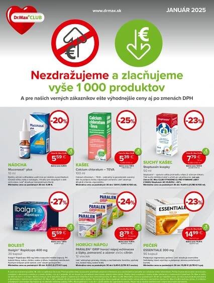 Dr. Max leták platný od 02.01. - 31.01.