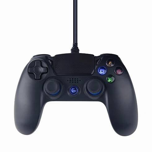 Drátový ovladač pro PS4 Gembird, černý