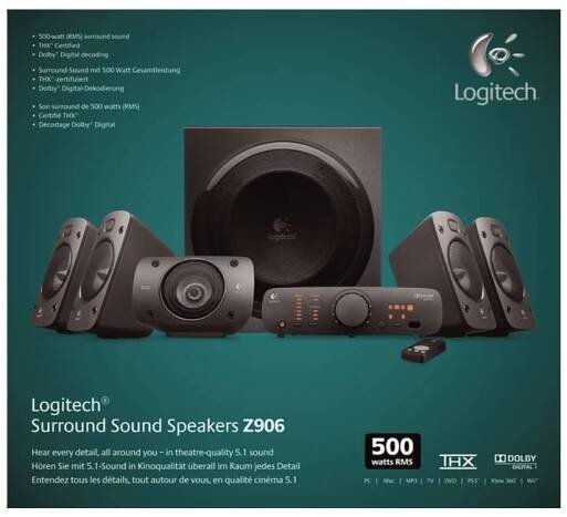 Reproduktory Logitech Speaker System Z906 (7)