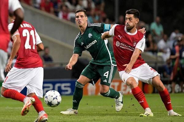 Braga zahájila play off o Ligu mistrů domácí výhrou nad Panathinaikosem