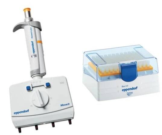 Research plus Move It, 4-CH, 30-300µL - Manuální pipety | Escimeda