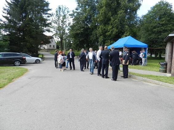 Poděšín střeží dobrovolní hasiči už sto dvacet let. Slavili i navzdory dešti