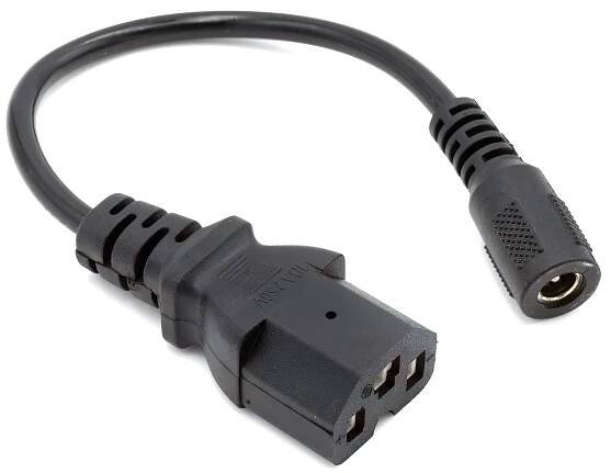 Adaptér DC 2,1 mm x 5,5 mm na IEC C13